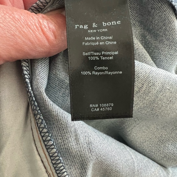 Rag & Bone wide leg pants that look like denim. Soft as butter - Picture 4 of 5